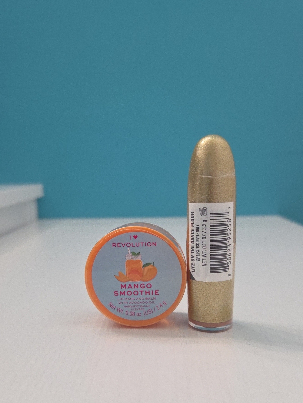 Revolution Mango Smoothie Lip Balm & Gold Lip Gloss Duo